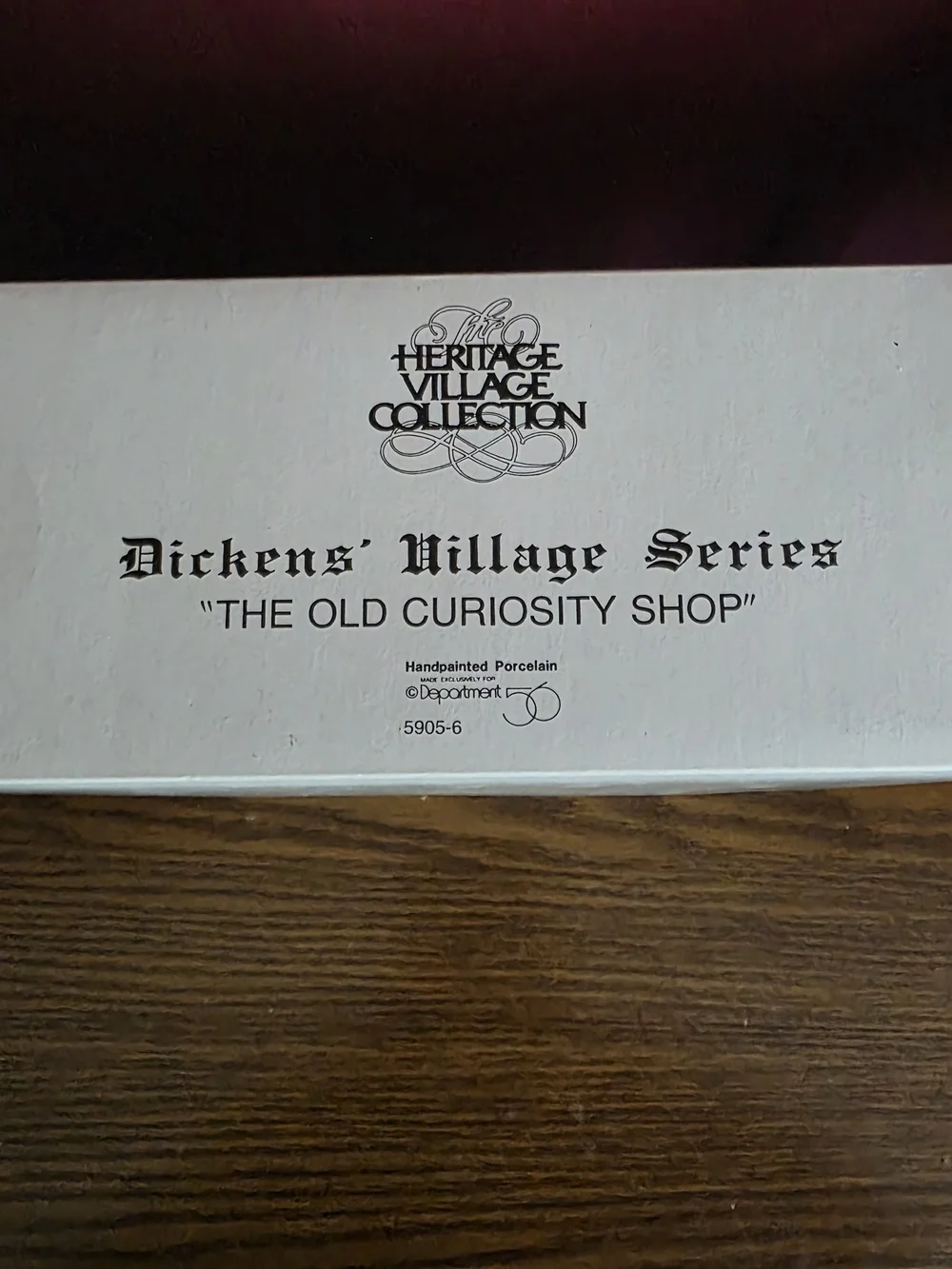 Dept 56 The Old Curiosity Shop Dickens Village Series 5905-6 Heritage Christmas